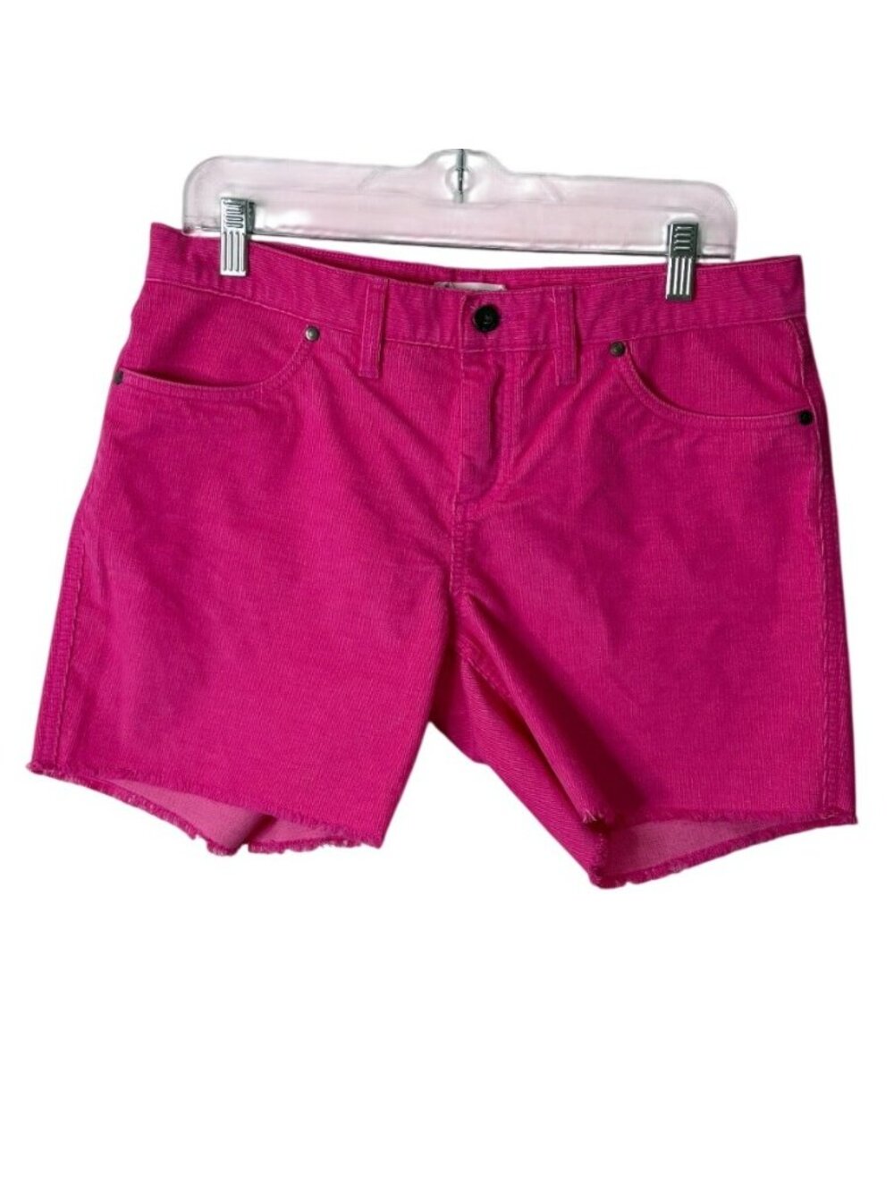Carve Designs Womens Size 6 Oahu Shorts Corduroy Hot Pink Frayed Hem 5" - Picture 2 of 7